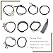 LITTLEMOLE Hair Ties, Bands Rope Ponytail Ties Mixed Colors Headband Accessories, Pearl Ribbon Bowknot Hair Rubber, Fit for Women Ladies Baby Girls Kids Children, Set of 10 (brown)