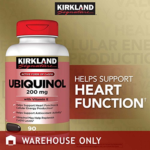 Kirkland Qunol 200 mg Ubiquinol, 250 mg Omega 3, 90 Softgels