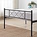 VECELO Metal Platform Bed Frame Mattress Foundation with Headboard & Footboard/Firm Support & Easy Set up Structure, Twin, Black