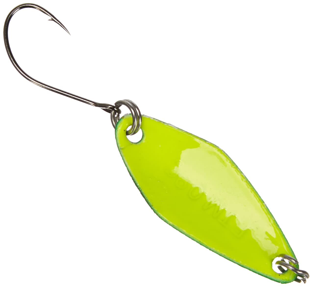 Spoon Tremo 2.8 cm – Trout Flashing Ultra Light for Trout Fishing, Trout Bait for Launching, Launching, Flashing, Green-Schwarz/Yellow, 0.8 g