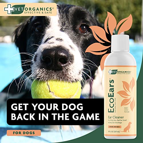 EcoEars Dog Ear Cleaner. Natural MultiAction Formula. for Bad Discharge & Smell. Naturally