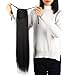 Haironline One Piece Tie Up Ponytail Clip in Hair Extensions Hairpiece Binding Pony Tail Extension for Girl Lady Woman natural blackthumb 2