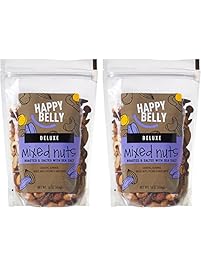 Happy Belly Deluxe Mixed Nuts, 16 Ounce, Pack of 2