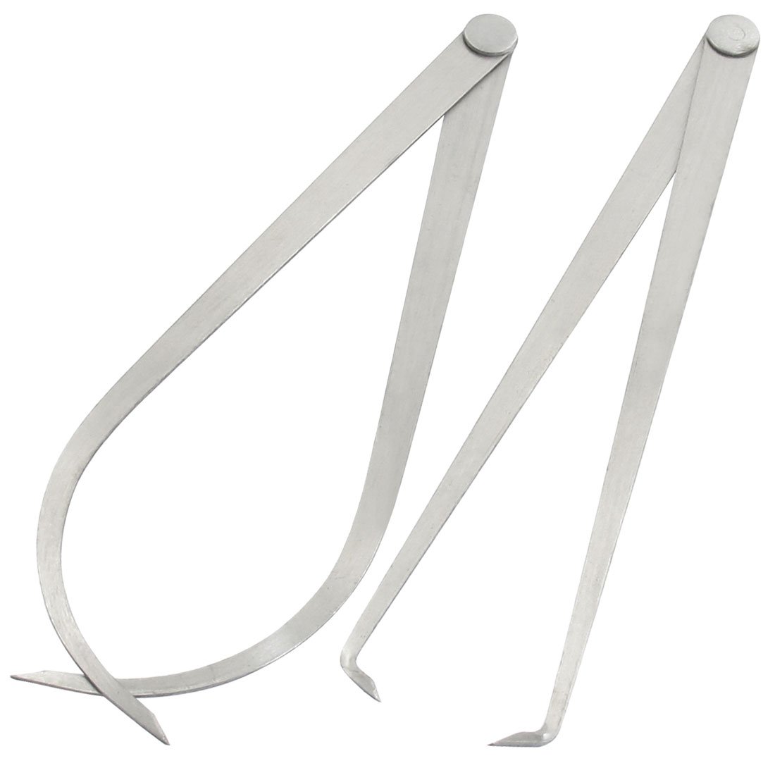 Sourcingmap 25cm Length Metal Firm Friction Joint Outside Inside Calipers Tool 2 Pcs