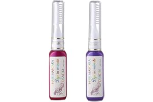 DSADKI Temporary Hair Color Mascara Washable Hair Dye Stick Non-toxic Instant Hair Chalk Dye for Girls Women (Purple+Pink)