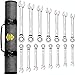 TOOLGUARDS Ratcheting Wrench Set Ratcheting Wrench Set - Unbreakable - (15 Pieces INCH)- 100% Lifetime Satisfaction Guarantee