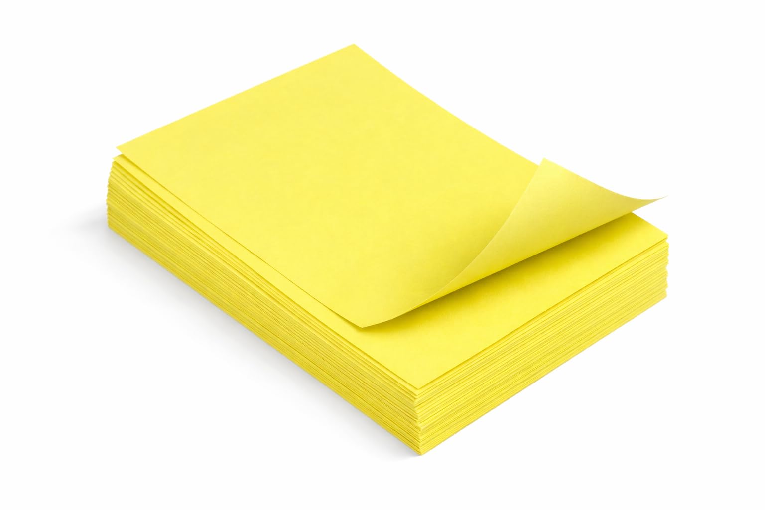 A4 Coloured Paper, 80gsm, Bright Yellow, Arts Craft Sheets for Laser and Inkjet Printers (100)