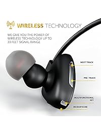 Auriculares con micrófono inalámbrico Deportes Auriculares con caja de carga