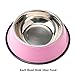 Whippy Stainless Steel Dog Bowl For Small/Medium/Large Pets (set of 2)