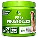 Buddy&Max Probiotics for Dogs - Chewable Dog Digestive Enzymes - Dog Diarrhea, Stomach, Vomit, Gas, Allergy Relief, Weight Support - Contains Prebiotics - Dog Probiotics Supplement - 130 Chews primary