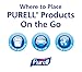PURELL Advanced Hand Sanitizer Refreshing Gel for Workplaces, Clean Scent, 1 Fl Oz Travel Size Flip-Cap Bottle with Jelly Wrap Carrier and Display Bowl (Pack of 25) – 3900-25-BWL