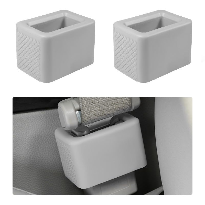 Augeny 2 PCS Seat Belt Buckle Holder, Silicone Auto