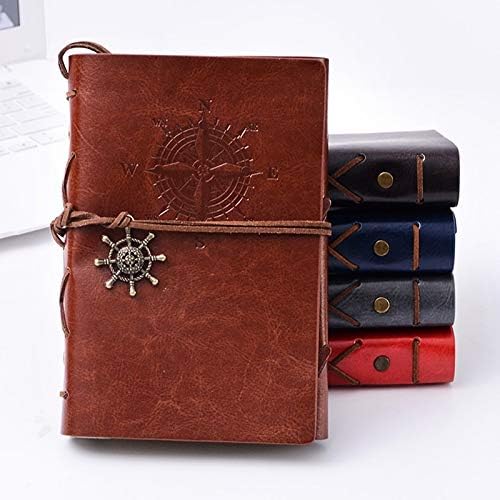 Vintage Spiral Notebook Traveler Journal Sketchbook Weekly Plan PU Leather Paper Memo Note Book Diary Stationery School Office