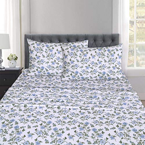 RUVANTI 100 Cotton 4 Pcs Flannel Sheets King, Deep Pocket, Warm, Super