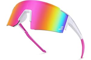 WANWAN Youth Teens Sunglasses, Kids Sunglasses Baseball Sports Cycling Glasses Softball Visor Shades Unisex Adult Teens 7-14