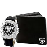Oakland Raiders Watch and Wallet Gift Set SS Bifold NFL-WAW-OAK