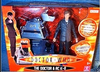 Doctor Who The 10th Doctor David Tennant and Remote Control RC K-9 Action Figure Set