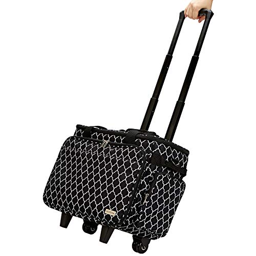 NICOGENA Rolling Sewing Machine Case on Wheels, Universal Travel Tote