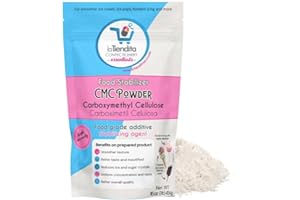 CMC Powder (1 lb) - Carboxymethylcellulose - High Viscosity Premium thickener, stabilizer and water retention agent LA TIENDITA ESSENTIALS