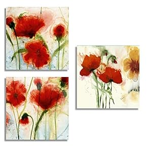 3 Piece Canvas Wall Art for Living Room Bedroom Home Artwork Popular Art Paintings Ready to Hang - 12"x12"x3 Panels