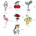 13 Pcs Iron On Embroidered Applique Glitter Sequin Decoration Patches DIY Sew on Patch for Jeans, clothing