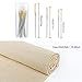 Caydo 2 Pieces 2 Colors Natural Linen Fabric and 30 Pieces Needle for Garment Craft, 13 by 63 Inch Needlework Fabric Cloth