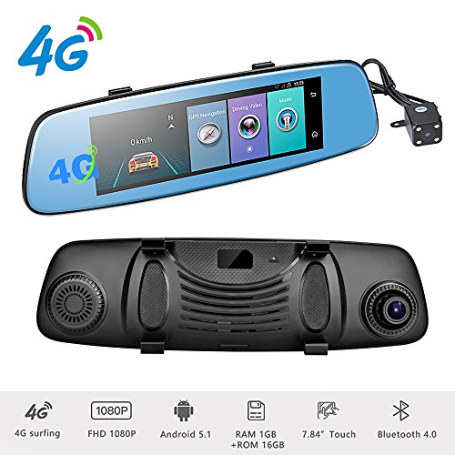 Podofo 4G Dash Cam Backup Camera 7.84