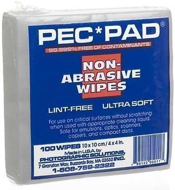10 X PEC-PAD Lint Free Wipes 4"x4" 100per/Pkg