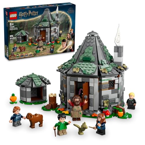 LEGO Harry Potter Cabaña de Hagrid: una visita inesperada - Juguete de Harry Potter para niños y niñas a partir de 8 años - Juguetes de construcción para niños con casa para construir, 7 minifiguras y dragón - 76428