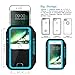iPhone 6 7 8 SE 2020/2022 Armband, JEMACHE Fingerprint Touch Supported Gym Running Workout Arm Band for iPhone 6/6S/7/8/SE 2nd & 3rd gen with Key Holder (Blue)