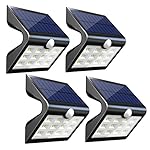 InnoGear 2nd Version 14 LED Solar Lights with Rear Projection Outdoor Motion Sensor Activated Security Night Light Auto On/Off Wall Lamp for Path Patio Yard Deck Porch Garden Fence, Pack of 4