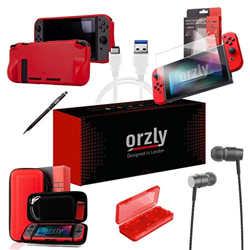 Orzly Switch Console Carrying Case Orzly Switch Accessories Bundle
