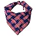 6 Pack of Dog Bandana Washable Reversible Triangle Bibs Scarf, Plaid Painting Kerchief for Small/Medium Dogs and Cats Fall Christmas