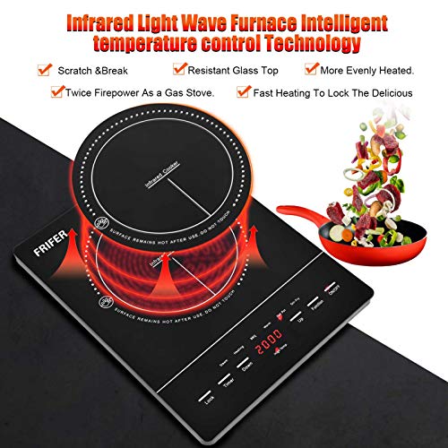 Frifer Builtin Induction Ceramic Hob, 220V Burner Touch Control