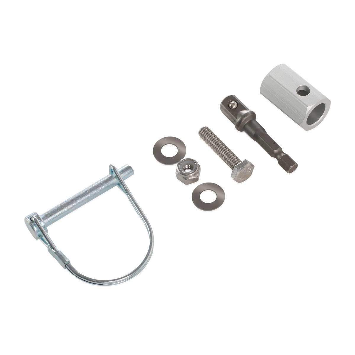 Photo 1 of Top Wind Trailer Jack Crank Handle (28921) Cordless Drill Adapter with Accessories, Aluminum The Adapter XTPTFABS