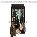 Wrapables 39 Pocket Black Polyester Hanging Jewelry Organizer with 28 Holding Loops