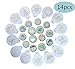 (14 Pieces) Christmas Cookie Stencil Set, Cookie Cutter Embossing Mold,Fondant Cake Decoration Tool for Christmas Cookies/Cupcake