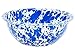 Crow Canyon Home Enamelware Cereal Bowl, 20 ounce, Blue/White Splatter (Single)