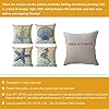 ULOVE LOVE YOURSELF Beach Pillow Covers 4 Pack Cotton Linen Nautical Throw Pillowcases Sea Theme Coastal Cushion Cover…