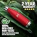 HOMPO Stainless Steel Water Bottle - 12oz/ 350ml BPA Vacuum Insulated Metal reusable Water Bottle, Double Walled keeps Hot & Cold leak proof Drinks bottle for kids, sports, gym (Red)