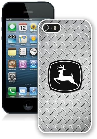 iPhone 5 5S John Deere White Shell Cover Case,Popular Design