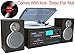 Boytone BT-28SBS, Bluetooth Classic Style Record Player Turntable with AM/FM Radio, Cassette Player, CD Player, 2 Separate Stereo Speakers, Record Vinyl, Radio, Cassette to MP3, SD Slot, USB, AUXthumb 1
