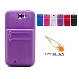 Hyperion Samsung Galaxy Note II Extended Battery HoneyComb Kickstand TPU Case Purple