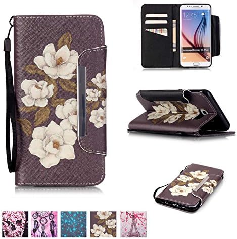 Galaxy S6 Edge Plus Case, Firefish [Kickstand] PU Leather Flip Purse Case Slim Bumper Cover with Lanyard Magnetic Skin for Samsung Galaxy S6 Edge Plus