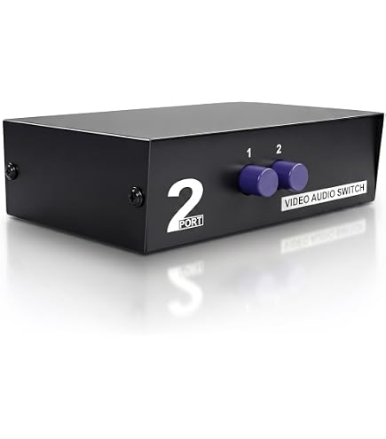 Amazon.com: THE CIMPLE CO 2-Way RCA Switcher Kit - 2-In/1-Out A/V