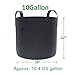 gardzen 10-Pack 10 Gallon Grow Bags, Aeration Fabric Pots with Handlesthumb 1