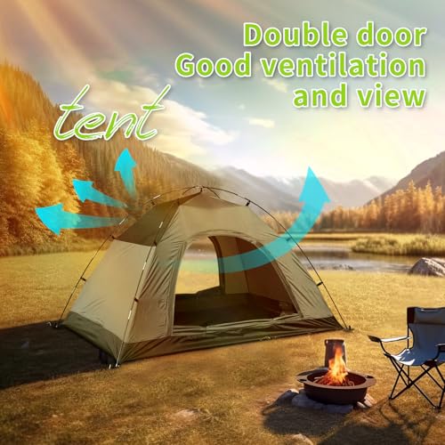 JAICOM Tent, 2-4 Man Tents for Camping, 4 Seasons Waterproof & Windproof Dome Tent, Ultralight, Easy Setup for Outdoor, Backpacking, Hiking, Camping, Garden