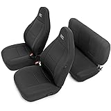 Rough Country Neoprene Seat Covers for 1997-2002 Jeep Wrangler TJ - 91000 , Black