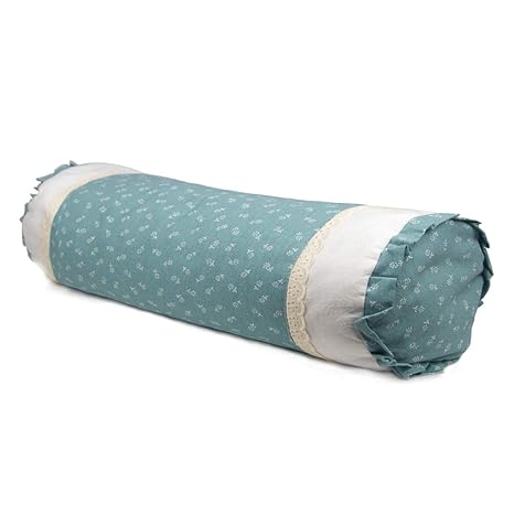Edomi Neck Roll Pillows Macaron Blue Comfortable Buckwheat