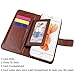 [Detachable Folio] SUPTECH iPhone 6s Plus Case, iPhone 6 Plus Case [Stand Feature] Versatile iPhone 6s Plus Wallet Case with 5 Card Slots (Brown)
